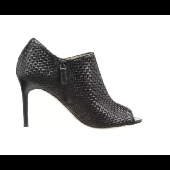 Cole Haan Annabel Woven Leather Open-Toe Boots - Picture 3 of 3